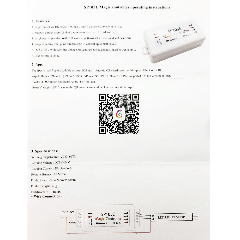 SP105E LED Controller