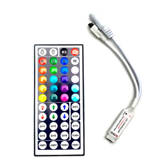 44 Key Remote with IR Receiver (RGB)