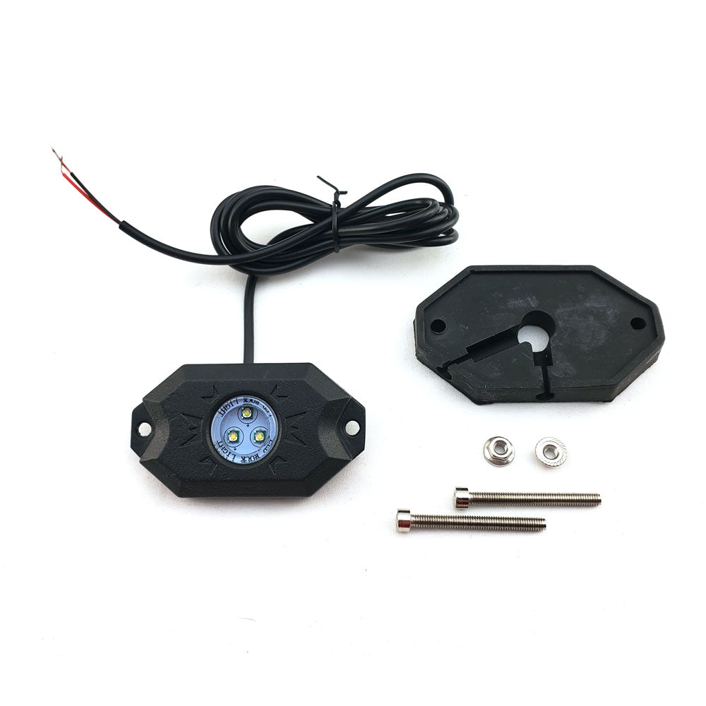 Single White LED Rock Light Pod