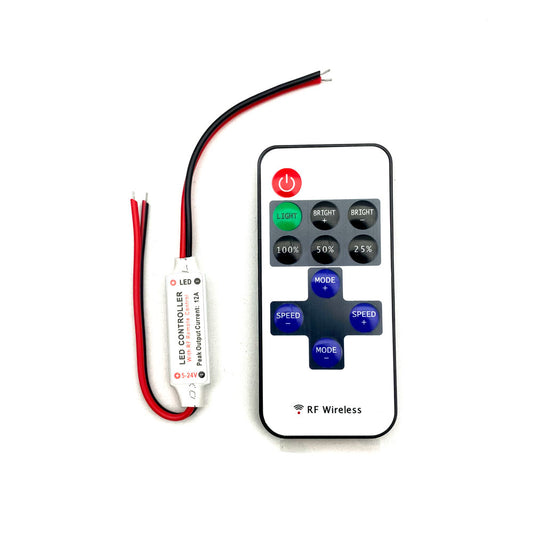 Single Color RF Controller and Remote (Direct Wire)
