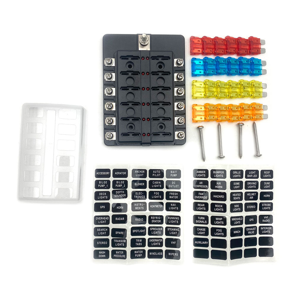 12 Port POS Fuse Box