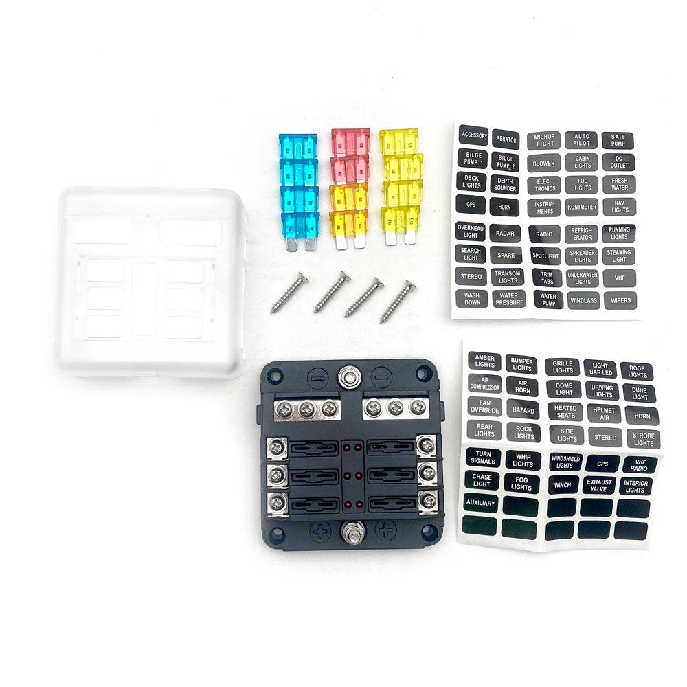6 Port POS 6 Port NEG - 60 A Max – LED4LIFE